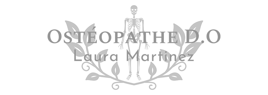 logo gris osteopathe laura martinez